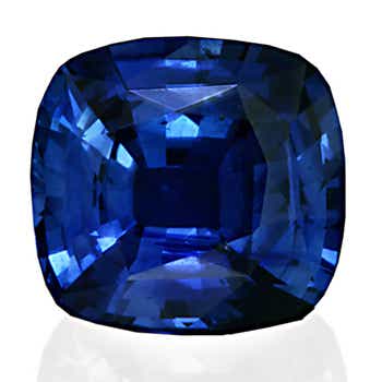 Cushion Sapphire Vivid Blue Cushion Sapphire Vivid Blue