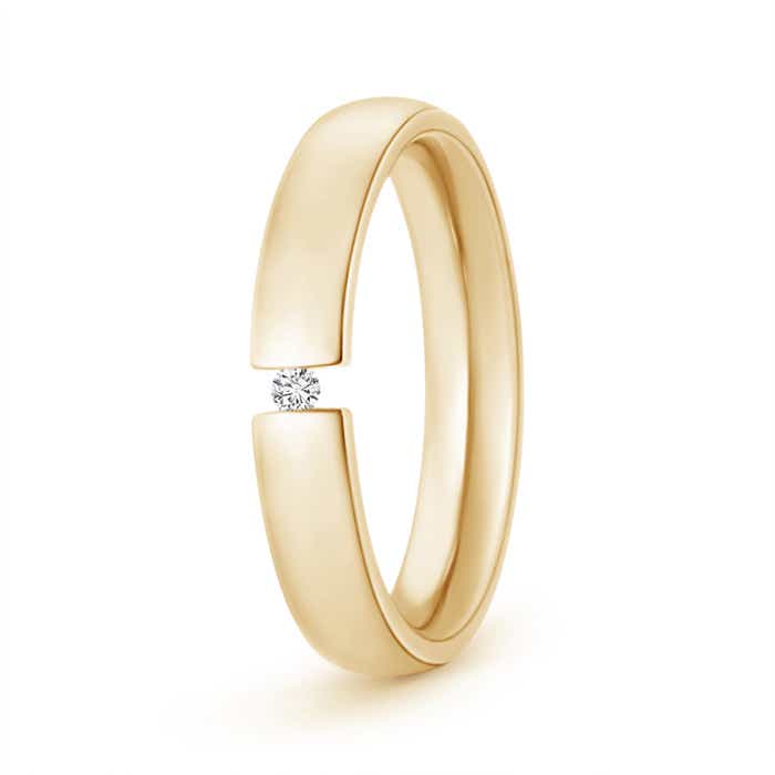 Tension-Set Round Diamond Men's Wedding Band Tension-Set Round Diamond Men's Wedding Band